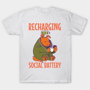 Recharging social battery T-Shirt